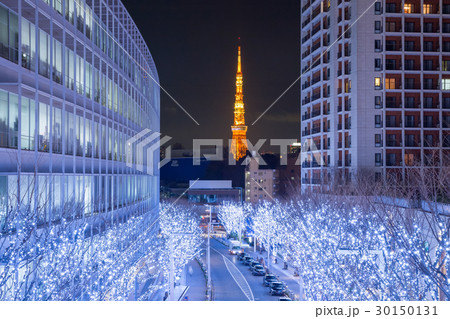 東京タワー_冬のけやき坂 30150131