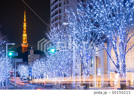 東京タワー_冬のけやき坂 30150215
