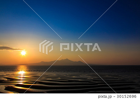 御輿来海岸の夕陽 御輿来海岸の夕陽 30152696
