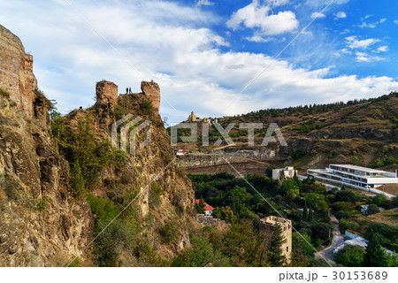 Ruins of Narikala Fortress in Tbilisi, Georgia Ruins of Narikala Fortress in Tbilisi, Georgia 30153689