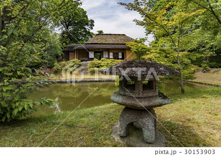 新緑の桂離宮庭園 30153903