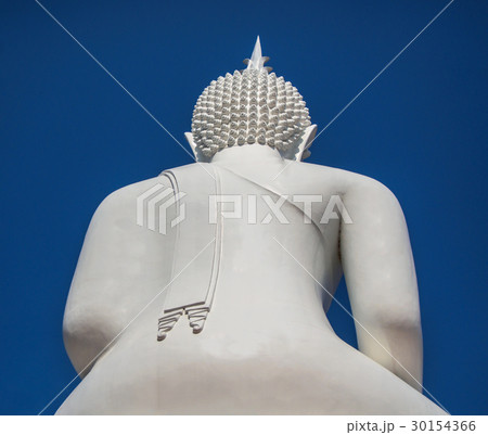 back side the big white buddha back side the big white buddha 30154366