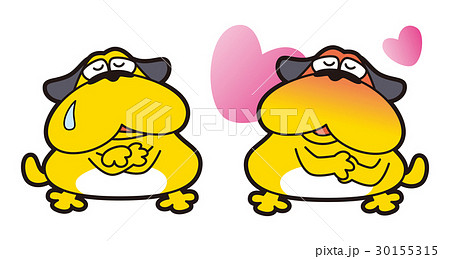 黄色い犬のキャラクター ブルのイラスト素材 30155315 Pixta