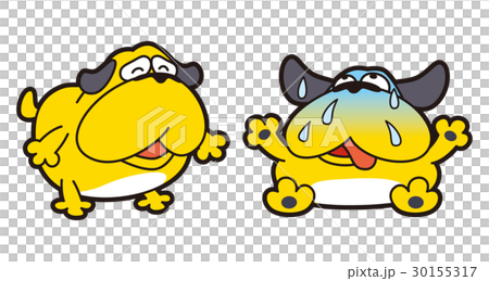 黄色い犬のキャラクター ブルのイラスト素材 30155317 Pixta