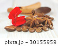 coffee grains cinnamon sticks aroma drink 30155959