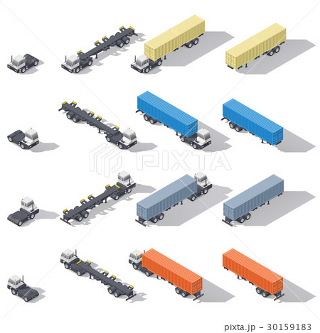 Terminal tractors with semitrailers and containers Terminal tractors with semitrailers and containers 30159183