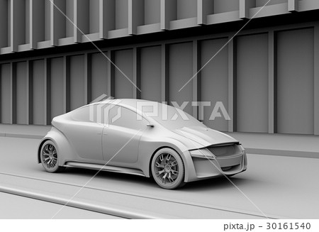 背景用グレーシェーディングのスポーツカーのイメージ 背景用グレーシェーディングのスポーツカーのイメージ 30161540