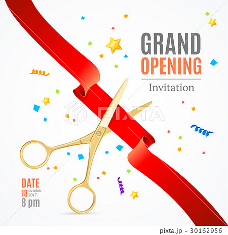 Grand Opening Invitation Card. Vector - Stock Illustration [30162956] -  PIXTA