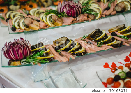 Catering food wedding buffet 30163051