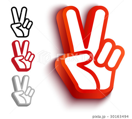 Hand and two fingers 30163494