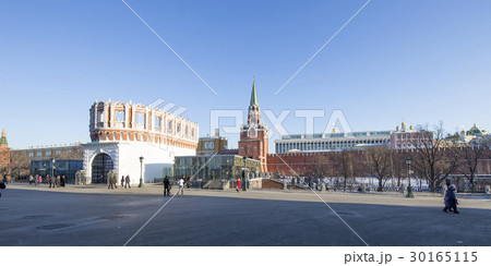 Kutafia or bridgehead tower, Russia,Moscow Kremlin 30165115