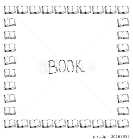 Book doodle frame 30165952