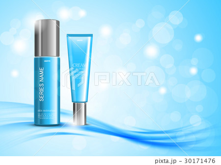 Skin moisturizer cosmetic ads template 30171476