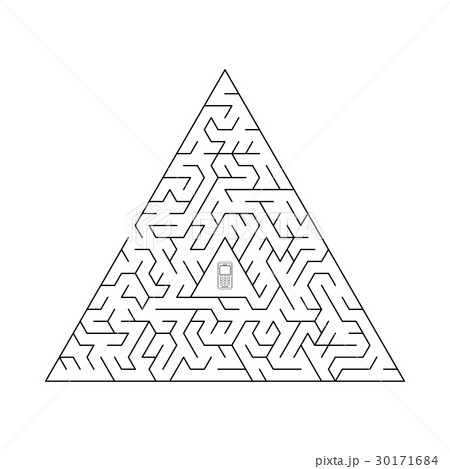 Triangular vector labyrinth. Triangular vector labyrinth. 30171684