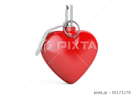 Heart Grenade, 3D rendering 30173170