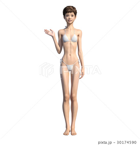 水着の女性 夏イメージ perming3DCG イラスト素材 水着の女性 夏イメージ perming3DCG イラスト素材 30174590