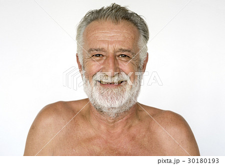 Adult Man Smiling Face Expression Studio Portrait 30180193