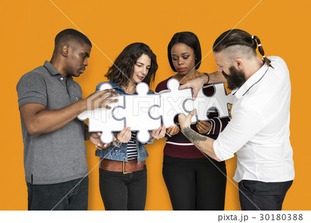 Team Building Piecing Jig saw Puzzle 30180388