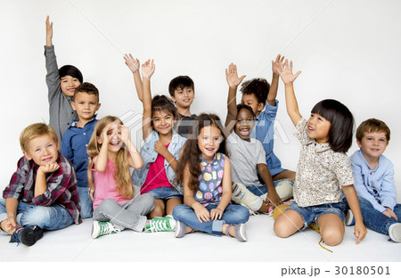 Happiness group of cute and adorable children 30180501