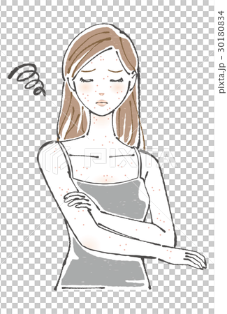 濕疹的女人 30180834