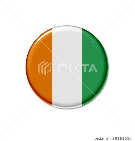 缶バッジ 国旗 アイコン コートジボワール 30183956