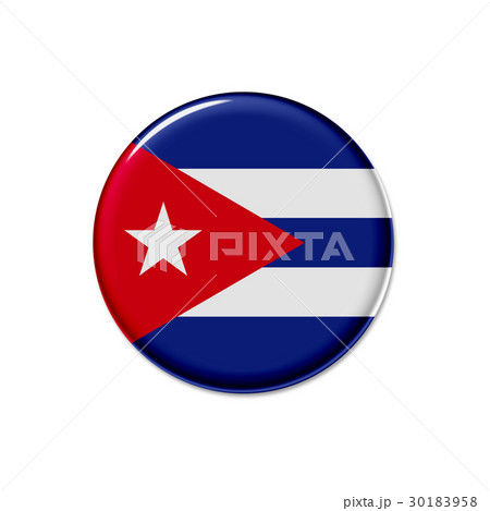 缶バッジ 国旗 アイコン キューバ 30183958