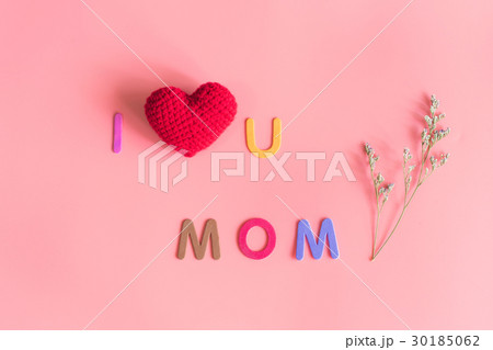 I love u mom message with flowe 30185062