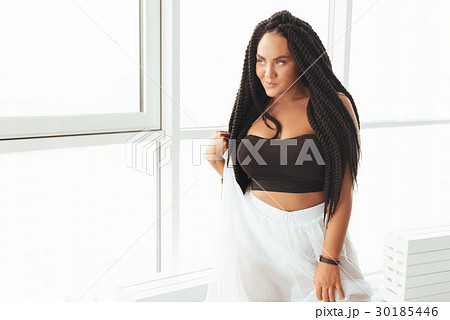 Charming magnetizing woman choreographing a dance Charming magnetizing woman choreographing a dance 30185446