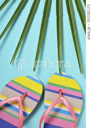 colorful striped-patterned flip-flops colorful striped-patterned flip-flops 30188123