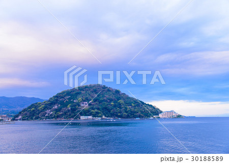 静岡県 駿河湾に浮かぶ島 淡島の写真素材 3015