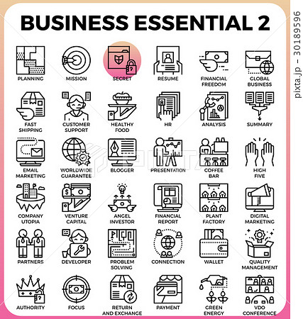 Business Essential icons 30189596
