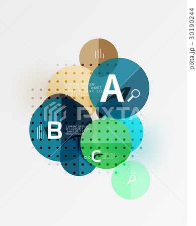Round modern circle option infographic diagram 30190244