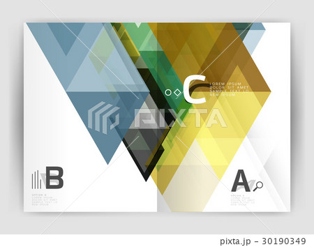 Business brochure or leaflet A4 cover template 30190349
