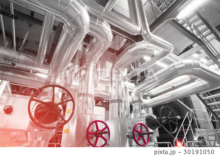 Industrial zone, Steel pipelines and valves Industrial zone, Steel pipelines and valves 30191050