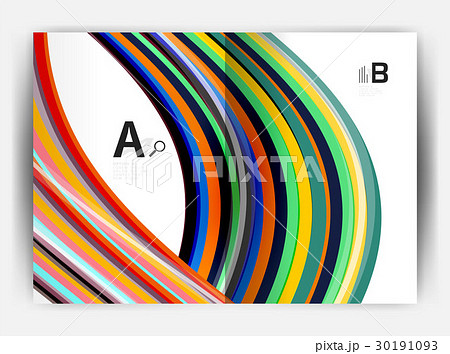 Business report cover template wave 30191093