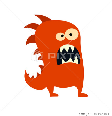 Cartoon flat monsters big icon. Colorful kid toy Cartoon flat monsters big icon. Colorful kid toy 30192103