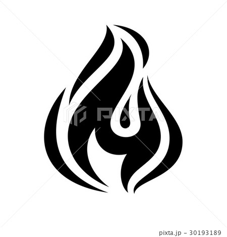 Fire Flame Iconのイラスト素材