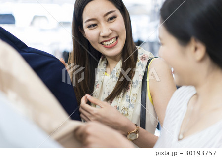 Young woman is using laptop in the café. 30193757