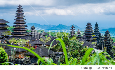 Roofs in Pura Besakih Temple in Bali Island 30194674