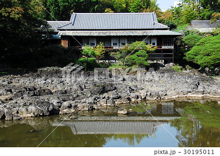 楽寿園の小浜池と楽寿館(静岡県三島市) 30195011