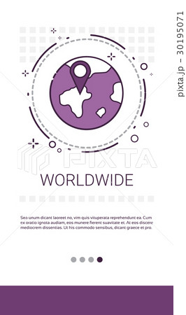 Earth Planet Worldwide Connection Banner Earth Planet Worldwide Connection Banner 30195071