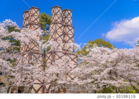 【静岡県】世界遺産、韮山反射炉、桜の季節 【静岡県】世界遺産、韮山反射炉、桜の季節 30196119