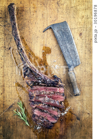 Dry Aged Barbecue Tomahawk Steak Dry Aged Barbecue Tomahawk Steak 30196878