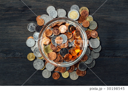 Thai Baht Coins and money background Thai Baht Coins and money background 30198545