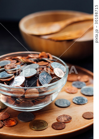 Thai Baht Coins and money background Thai Baht Coins and money background 30198715