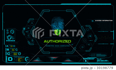 Futuristic HUD Cyber technology concept with 30198779