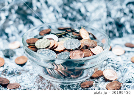 Thai Baht Coins and money background Thai Baht Coins and money background 30199456