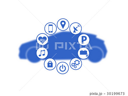 スマートカー＿イラスト 30199673