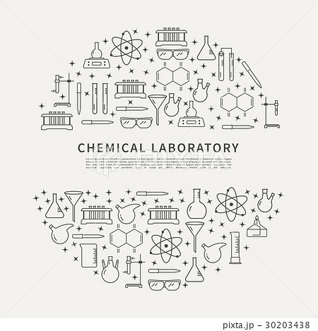 Circle poster chemical lab. Circle poster chemical lab. 30203438