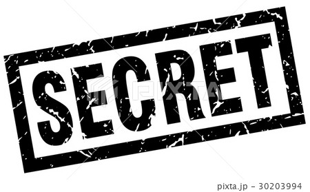 square grunge black secret stamp 30203994